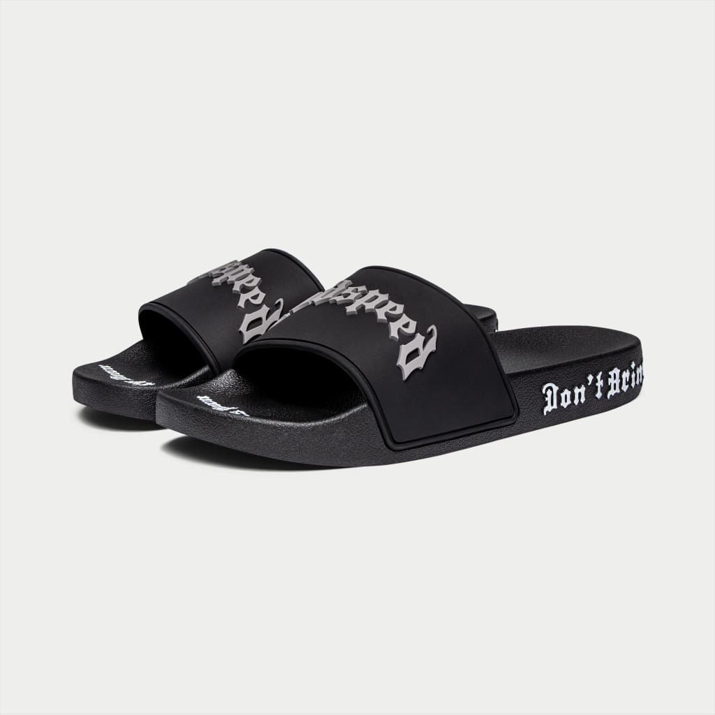 Godspeed OG Logo Slides in BLACK/WHITE - product image from the listing.