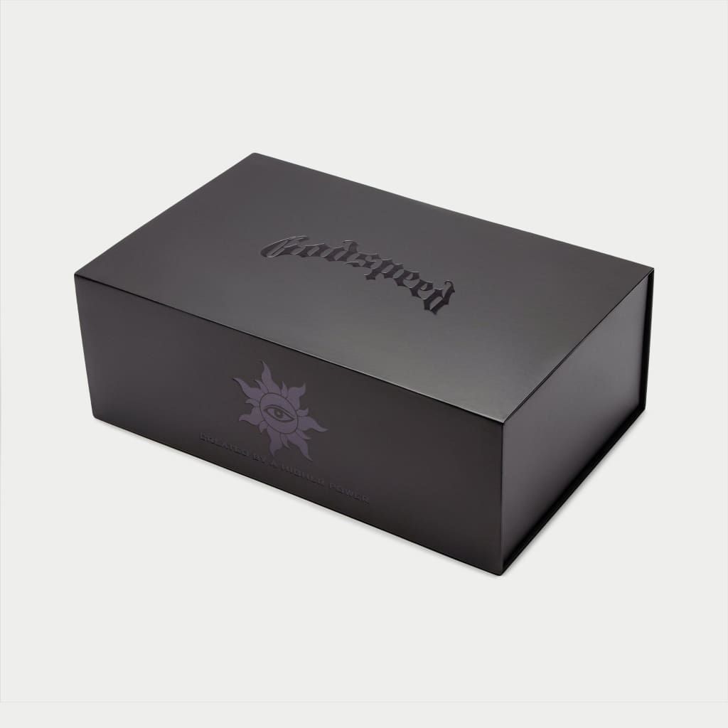 Godspeed OG Logo Slides in BLACK/WHITE - product image from the listing.