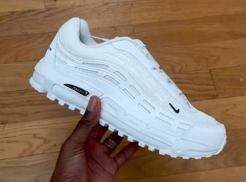 Nike Air Max TL 2.5 x CDG Homme Plus Sneakers in White HJ6539-100 - product image from the listing.