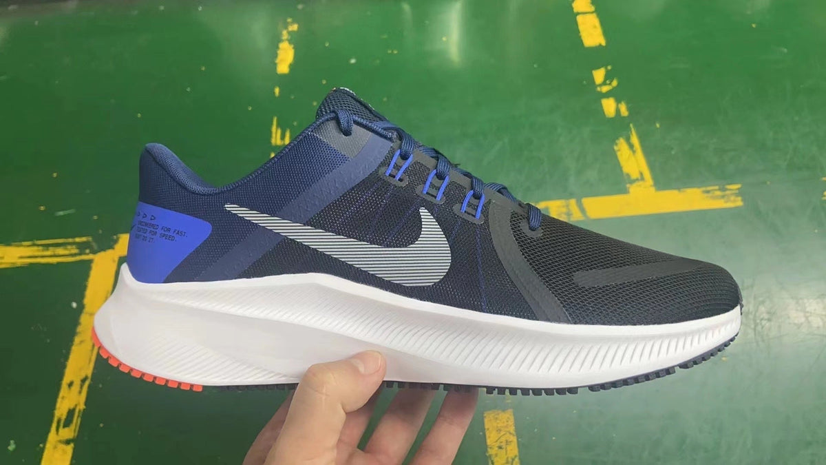 Nike Quest 4 Running Shoes in Black Blue DA1105-004 - product image from the listing.