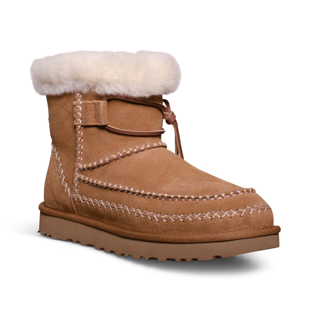 Women's UGG Classic Mini Alpine Chestnut Boots - product image from the listing.