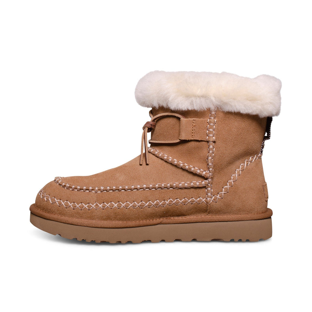 Women's UGG Classic Mini Alpine Chestnut Boots - product image from the listing.