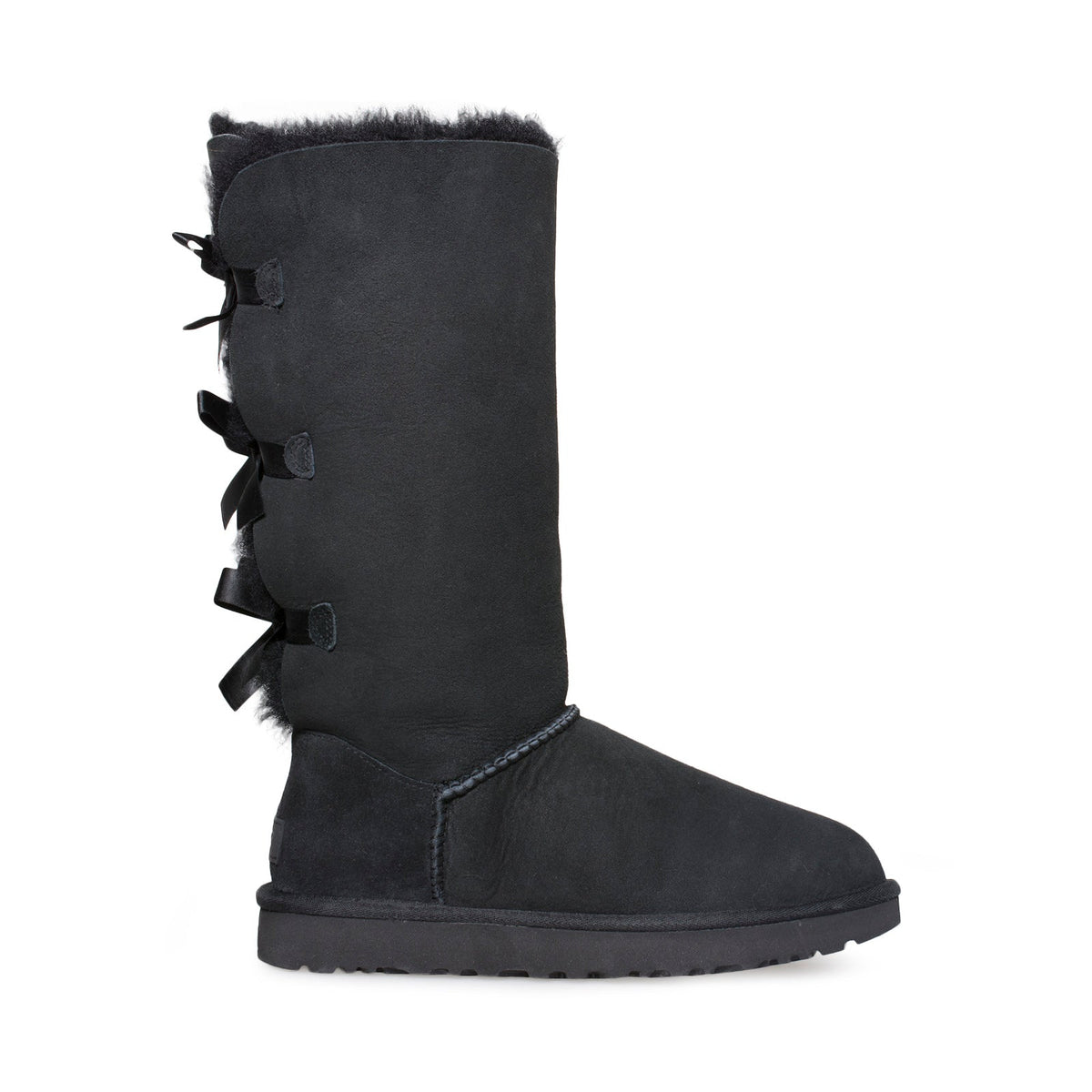 Women's UGG Bailey Bow Tall II Black Boots - product image from the listing.