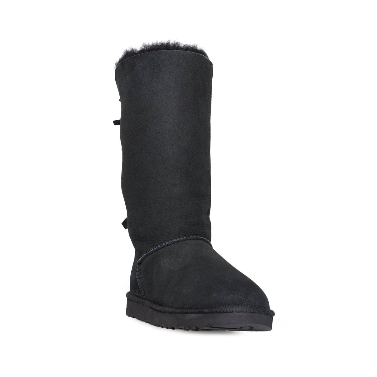 Women's UGG Bailey Bow Tall II Black Boots - product image from the listing.