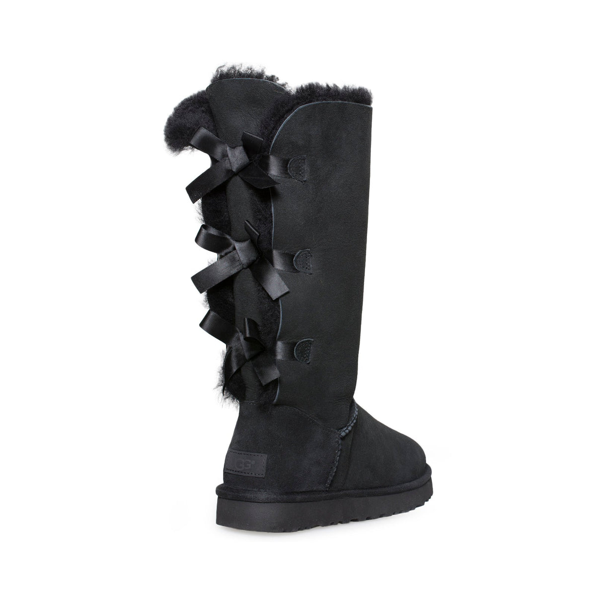 Women's UGG Bailey Bow Tall II Black Boots - product image from the listing.