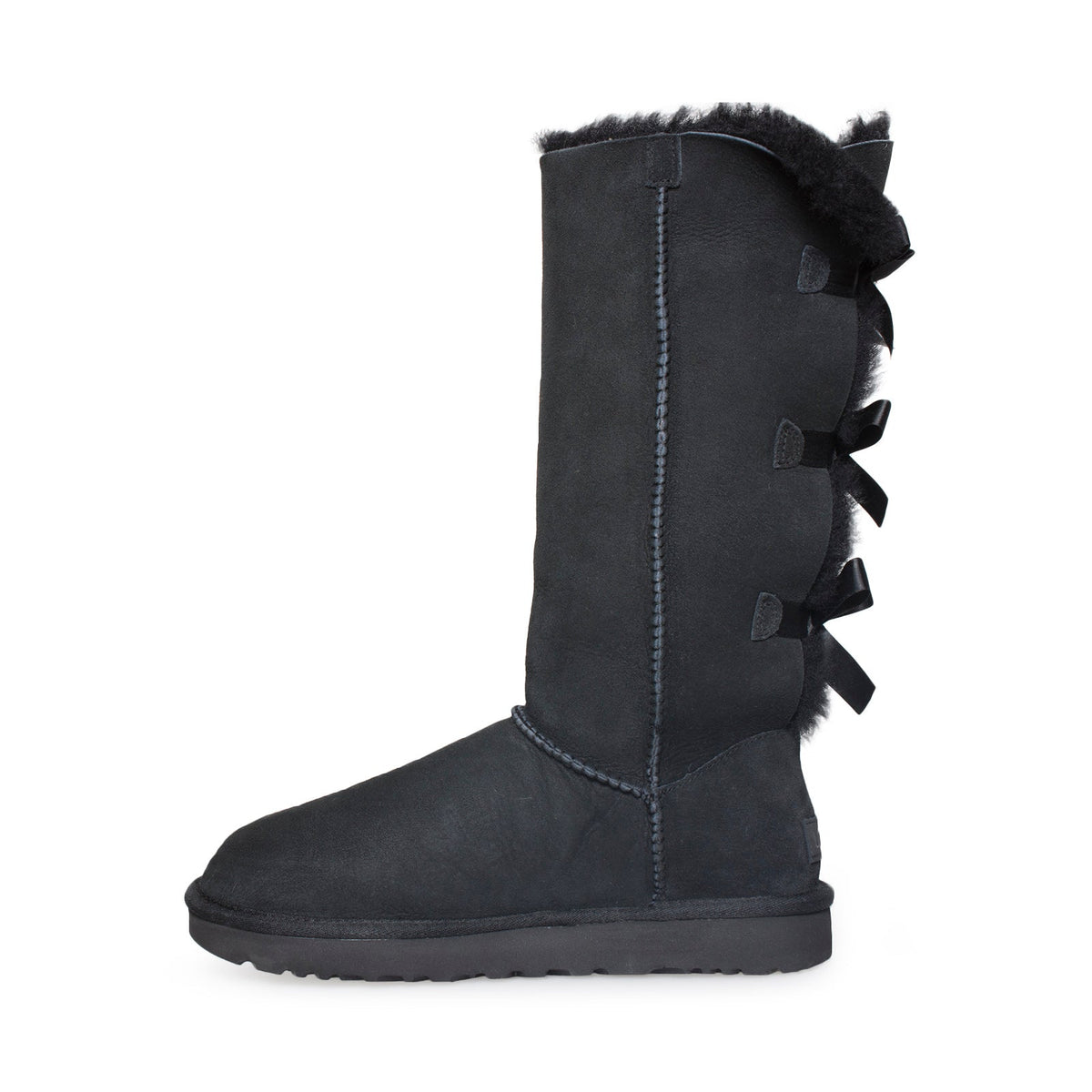 Women's UGG Bailey Bow Tall II Black Boots - product image from the listing.