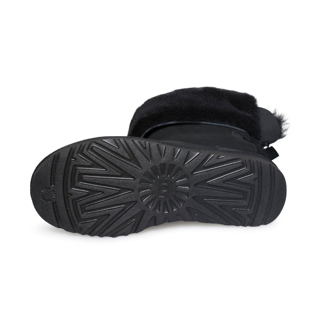 Women's UGG Bailey Bow Tall II Black Boots - product image from the listing.