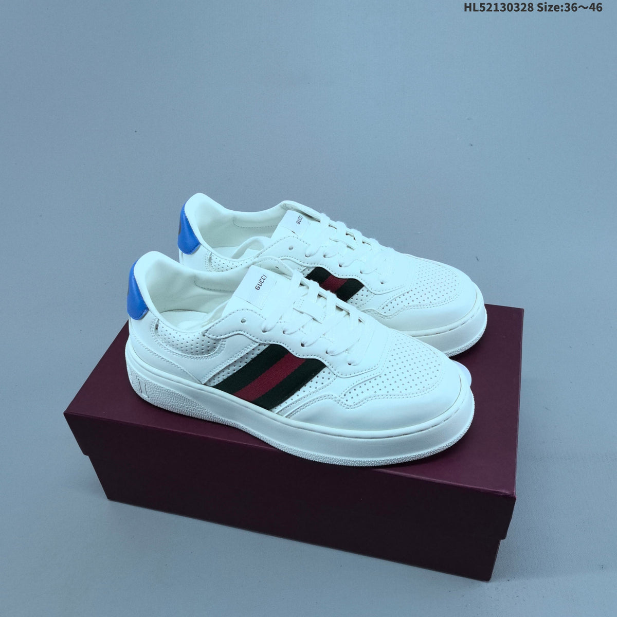 Gucci Low-Cut Platform Sneakers, Style HL52130328 - product image from the listing.
