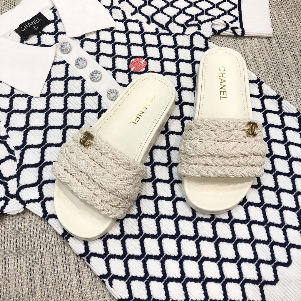 Sandals by Chanel - product photo shown in the listing for this item.