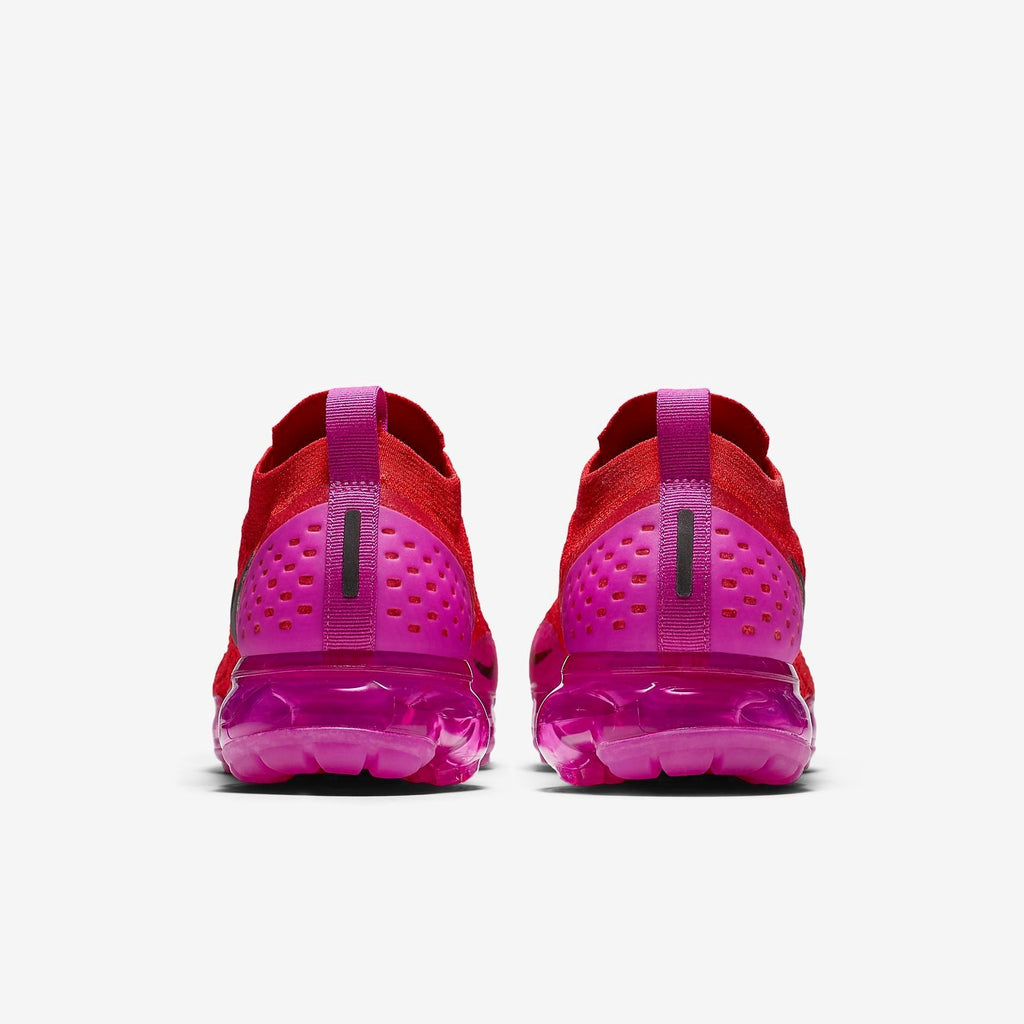 Nike Air VaporMax Flyknit Moc 2 Sneakers in Red Purple AJ6599-600 - product image from the listing.