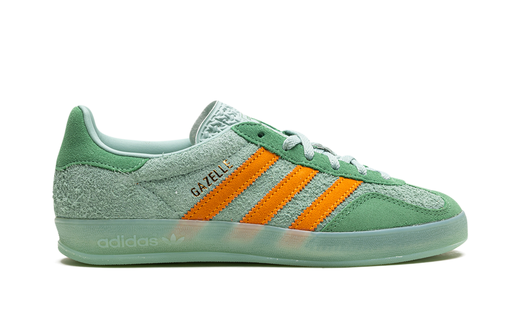 Women's Gazelle Indoor "Hazy Green Crew Yellow" IG6783 - product image from the listing.