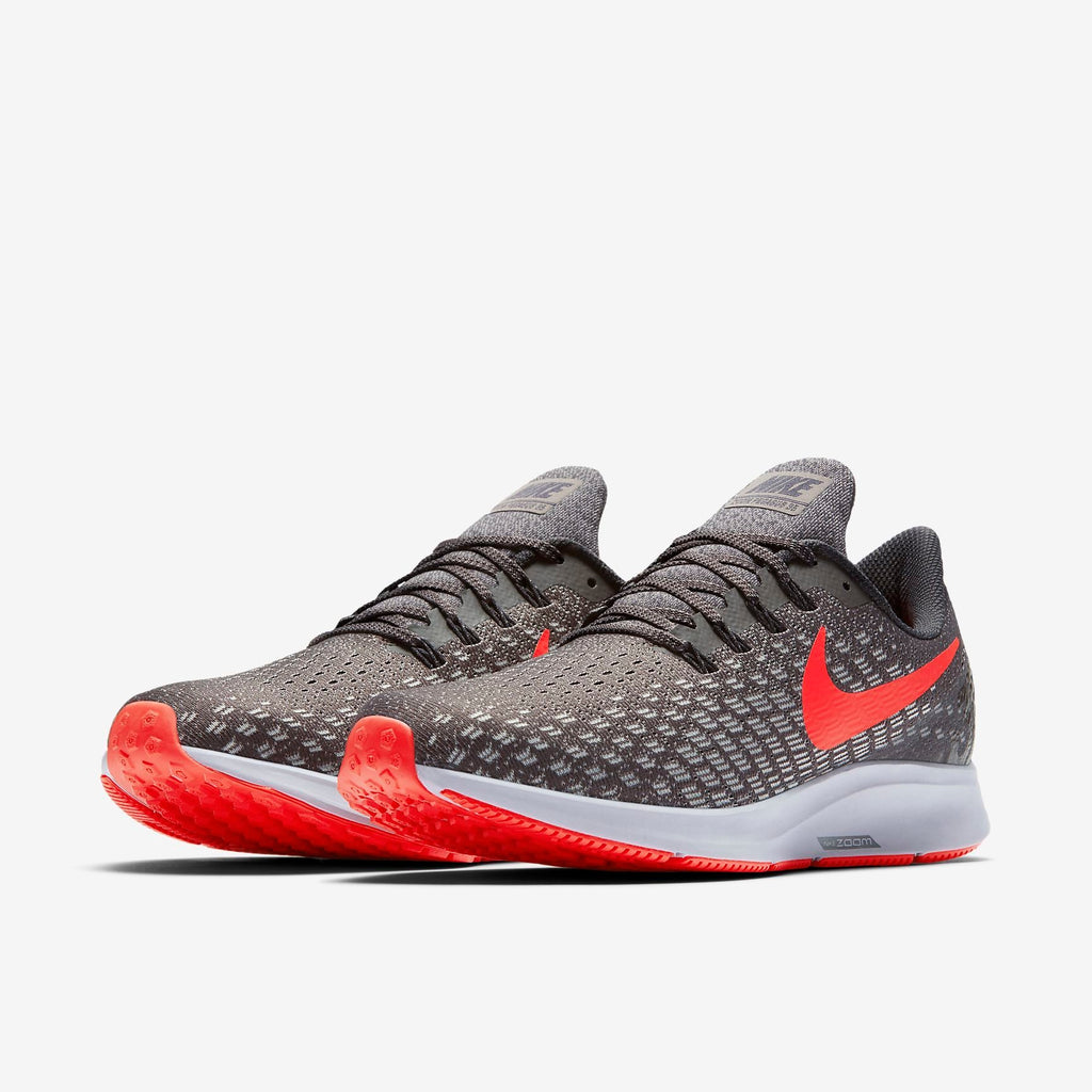 Nike Air Zoom Pegasus 35 Shoes for Running, Grey/Crimson 942851-006 - product image from the listing.