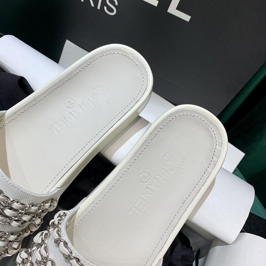 Sandals by Chanel - product photo shown in the listing for this item.