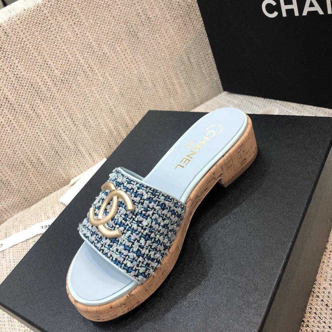 Sandals by Chanel - product photo shown in the listing for this item.