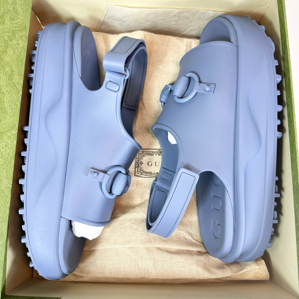 Men's Gucci Horsebit Platform Rubber Sandal - 12.5 - product image from the listing.