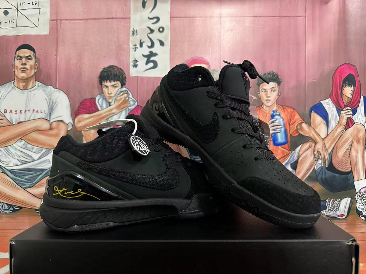 Nike Kobe 5 Basketball Shoes in Black - product image from the listing.