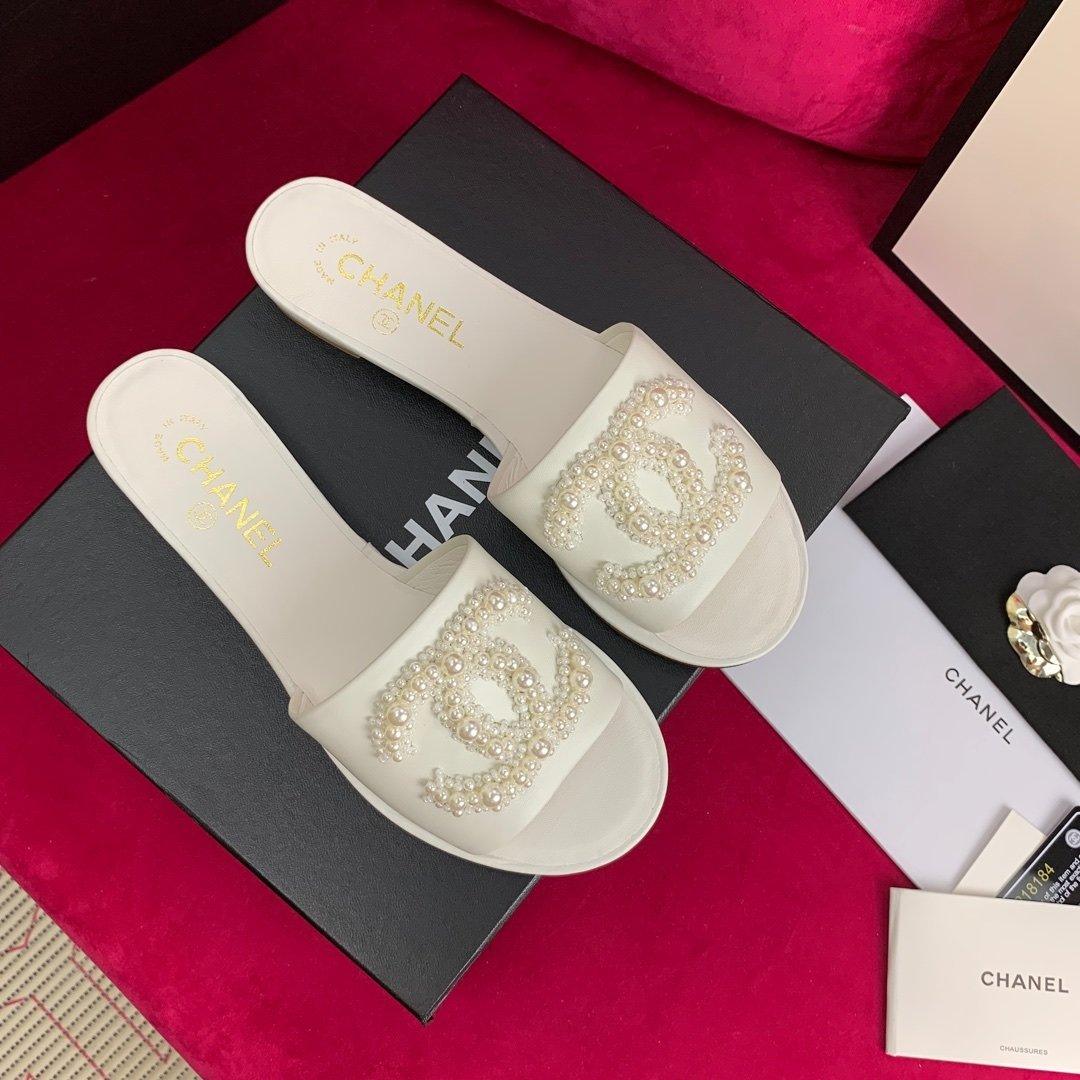 Sandals by Chanel - product photo shown in the listing for this item.
