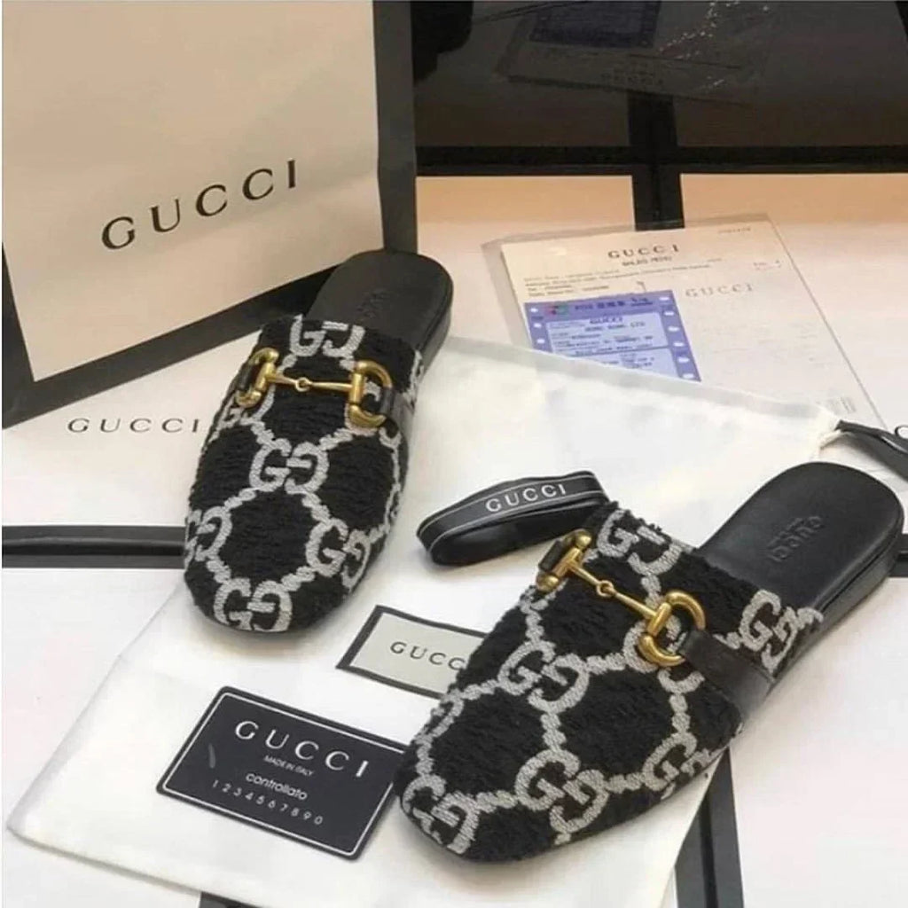 Princetown Mules by Gucci - product photo shown in the listing for this item.