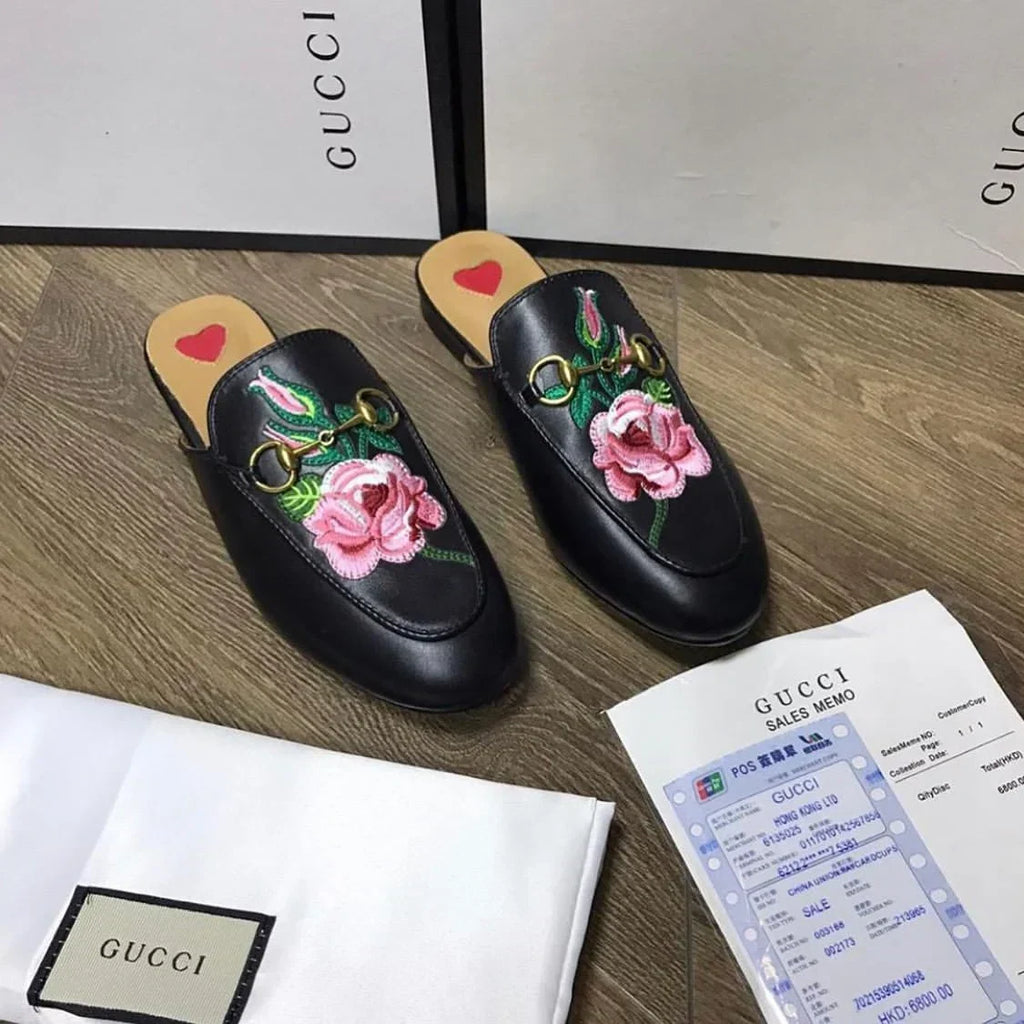 Princetown Mules by Gucci - product photo shown in the listing for this item.
