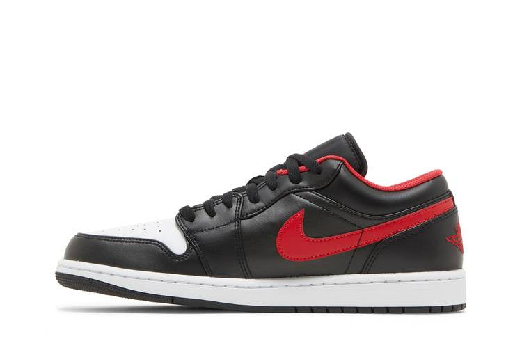 Air Jordan 1 Low - BLACK/UNIVERSITY-RED for Men - product image from the listing.