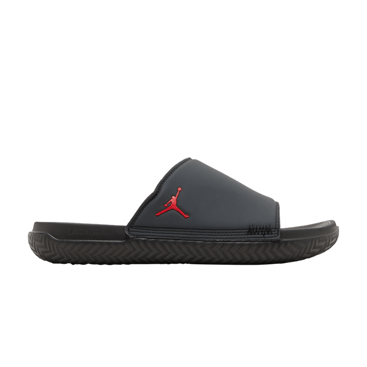 Jordan Play Slide Anthracite in University Red - product image from the listing.