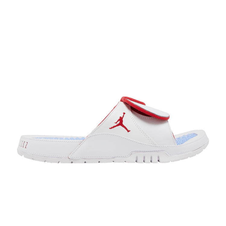 Jordan Hydro XI Retro in White University Red - product image from the listing.
