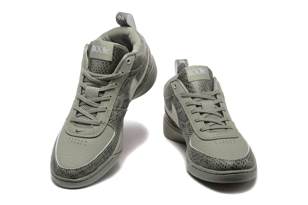 Nike Book 1 Basketball Footwear Grey Snakeskin Print - product image from the listing.