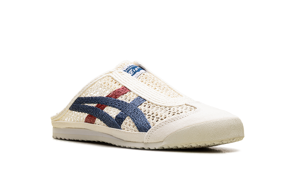 Onitsuka Tiger Mexico 66 Sabot in Cream Mako Blue Red 216658 - product image from the listing.