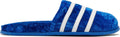 Men's [GY2556] Adidas ADIMULE SLIDE 'BLUE VELVET' - product image from the listing.