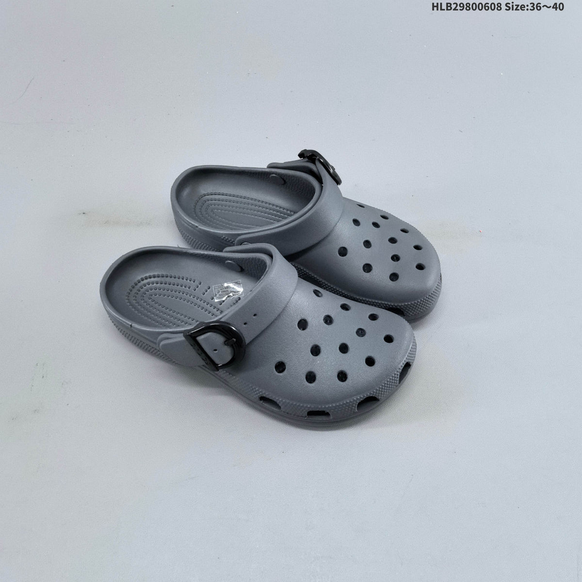 Charcoal Gray Crocs Classic Clog - product image from the listing.