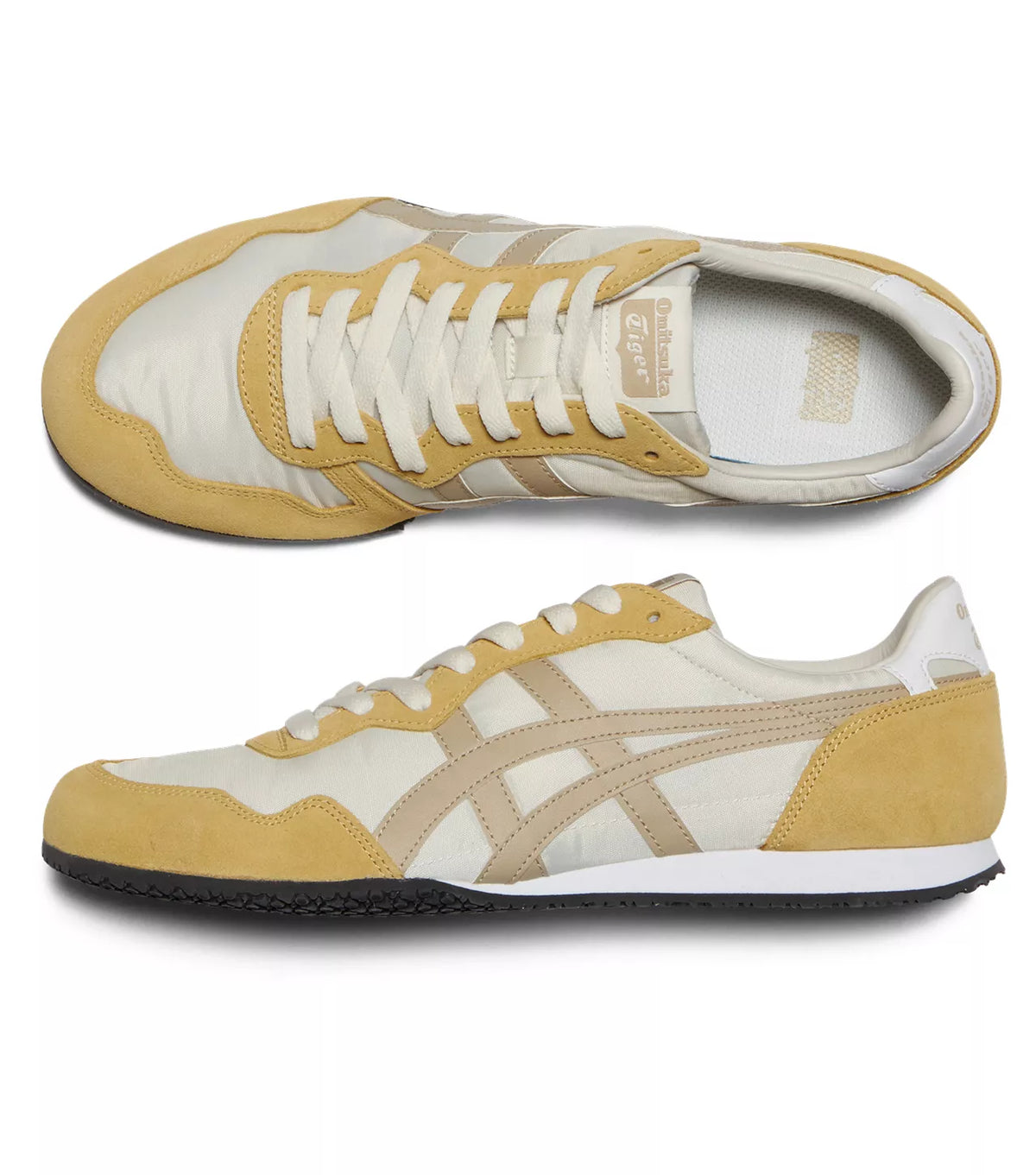 Onitsuka Tiger SERRANO in CREAM WOOD CREPE (1183B400 753) - product image from the listing.