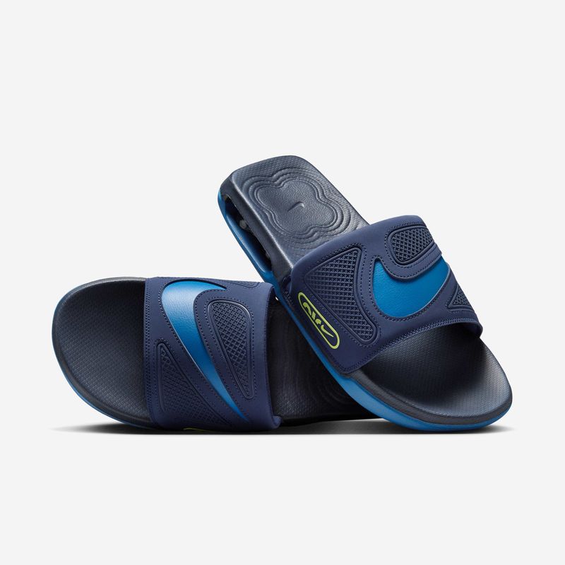 Men's Nike Air Max Cirro Slide Shoes - Blue - product image from the listing.