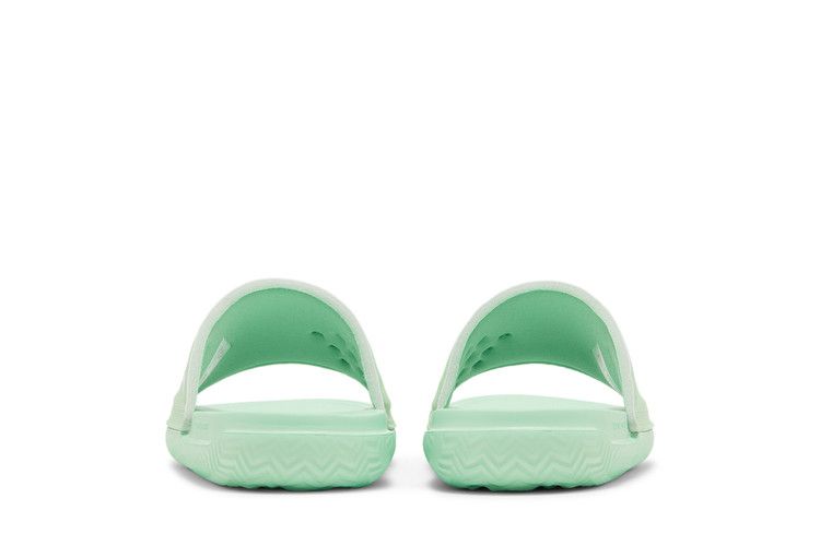 Jordan Play Slide Tourmaline Pistachio Frost in White - product image from the listing.