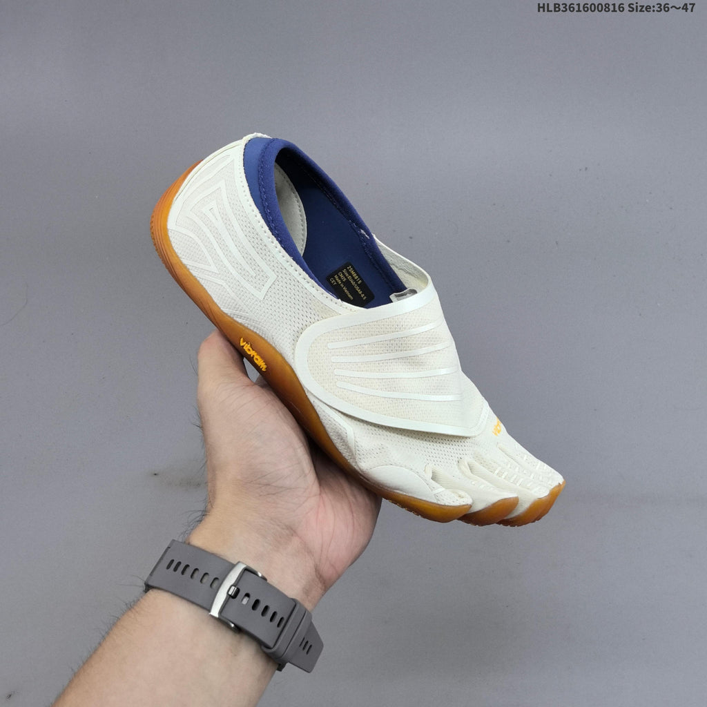 Vibram FiveFingers Groundsplay Training Shoes, in White and Gum - product image from the listing.