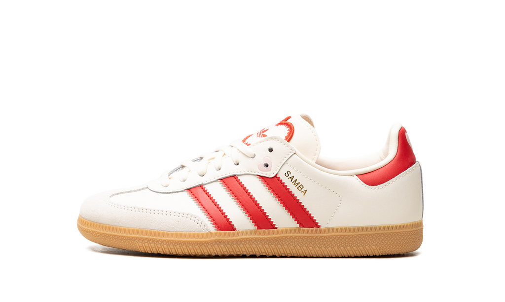 "Valentine's Day Cream White Scarlet (2026)" Samba OG GS KI6679 - product image from the listing.