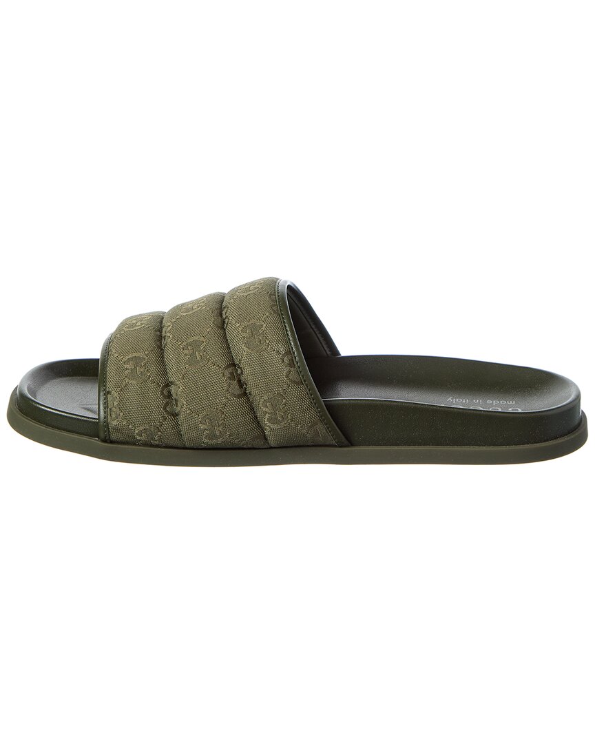 Gg Canvas & Leather Slide by Gucci - product image from the listing.