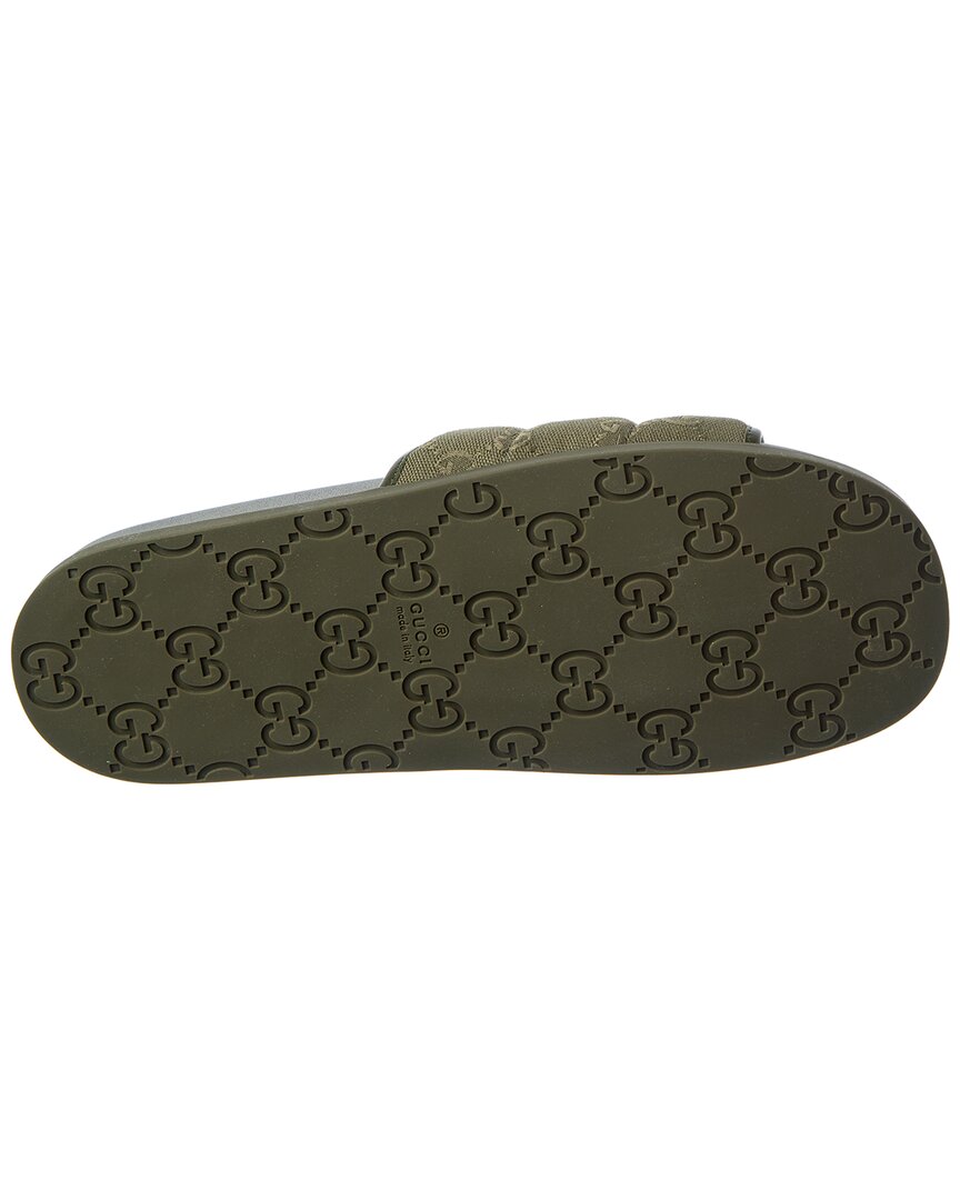 Gg Canvas & Leather Slide by Gucci - product image from the listing.