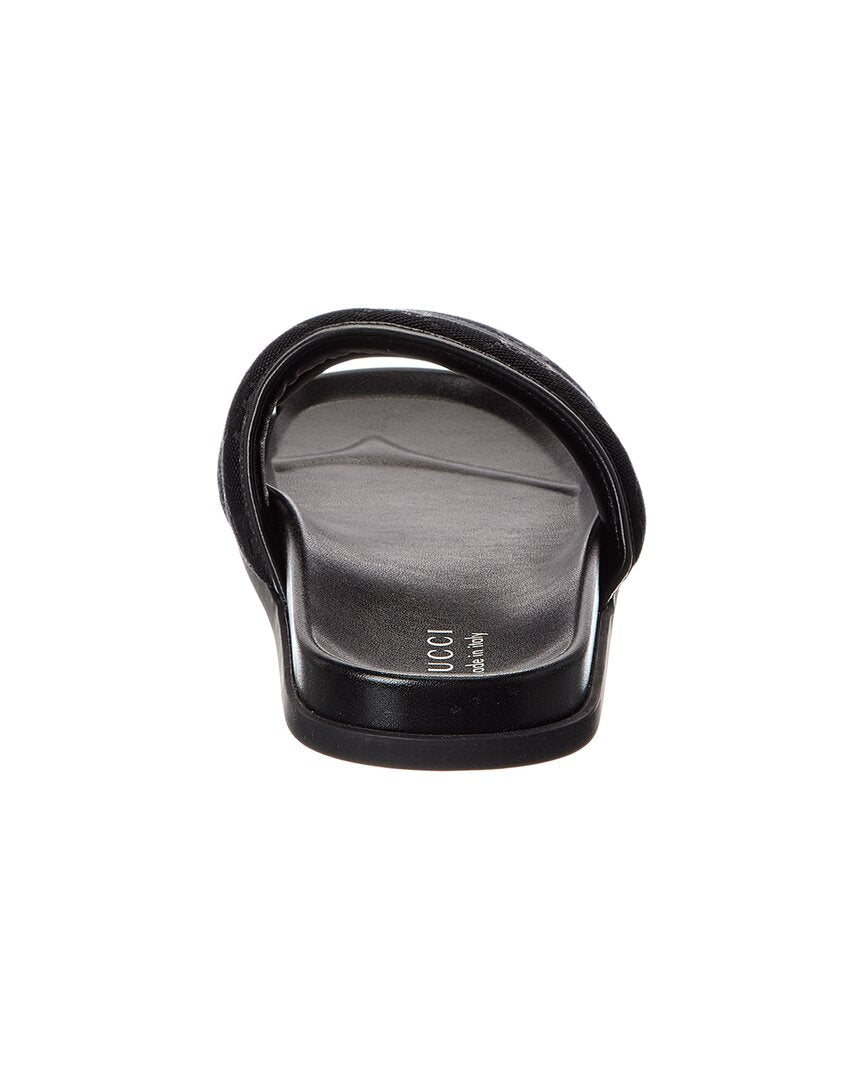Gg Canvas & Leather Slide by Gucci - product image from the listing.
