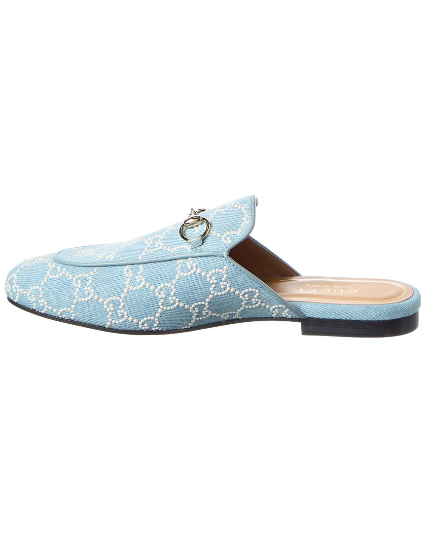 Giglio Princetown Canvas & Leather Mule by Gucci - product image from the listing.