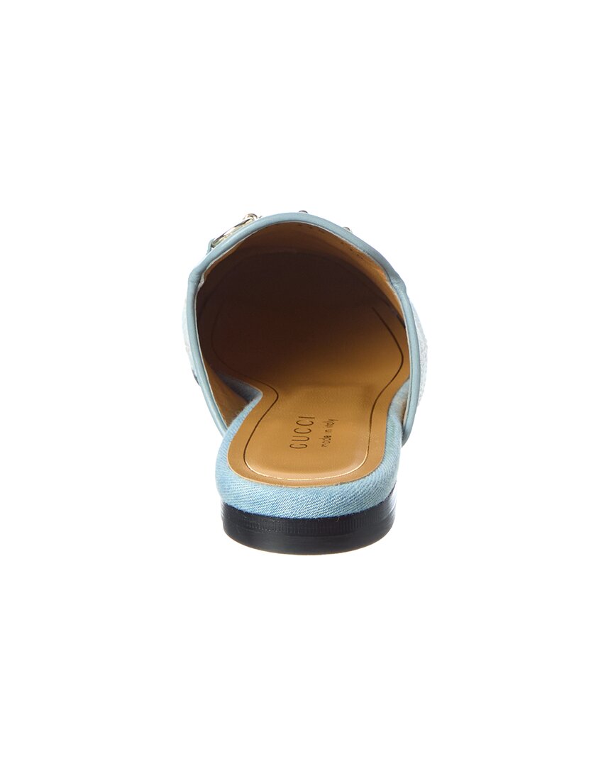 Giglio Princetown Canvas & Leather Mule by Gucci - product image from the listing.