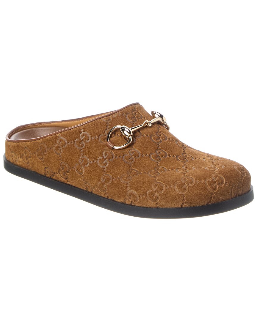 Horsebit Suede Mule by Gucci - product image from the listing.