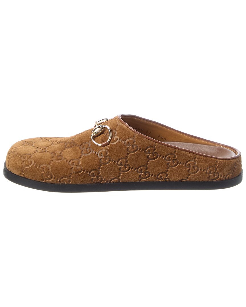 Horsebit Suede Mule by Gucci - product image from the listing.