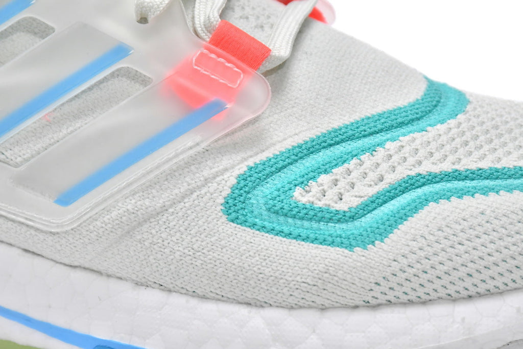Adidas UltraBoost 22 Running Shoes White Sky Rush in Mint GY8674 - product image from the listing.