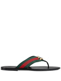 striped logo-embellished sandals by Gucci - product image from the listing.