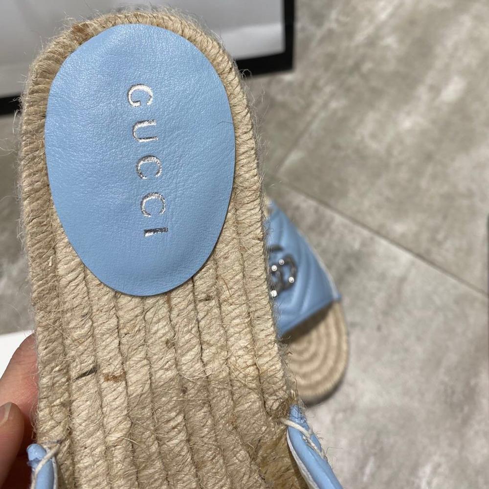 Sandals by Gucci - product photo shown in the listing for this item.