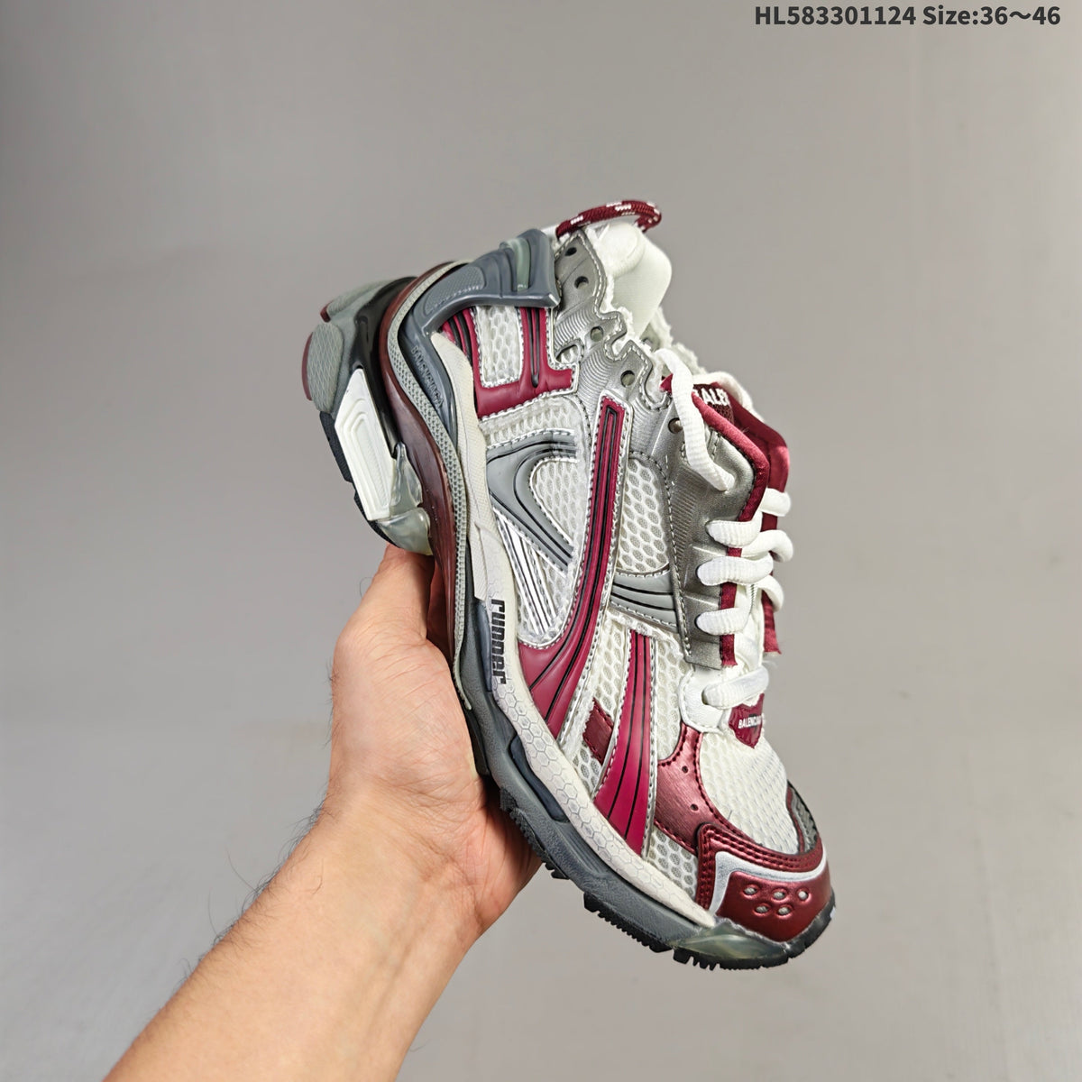 Balenciaga Runner Sneaker Low-Top in Multicolor - product image from the listing.