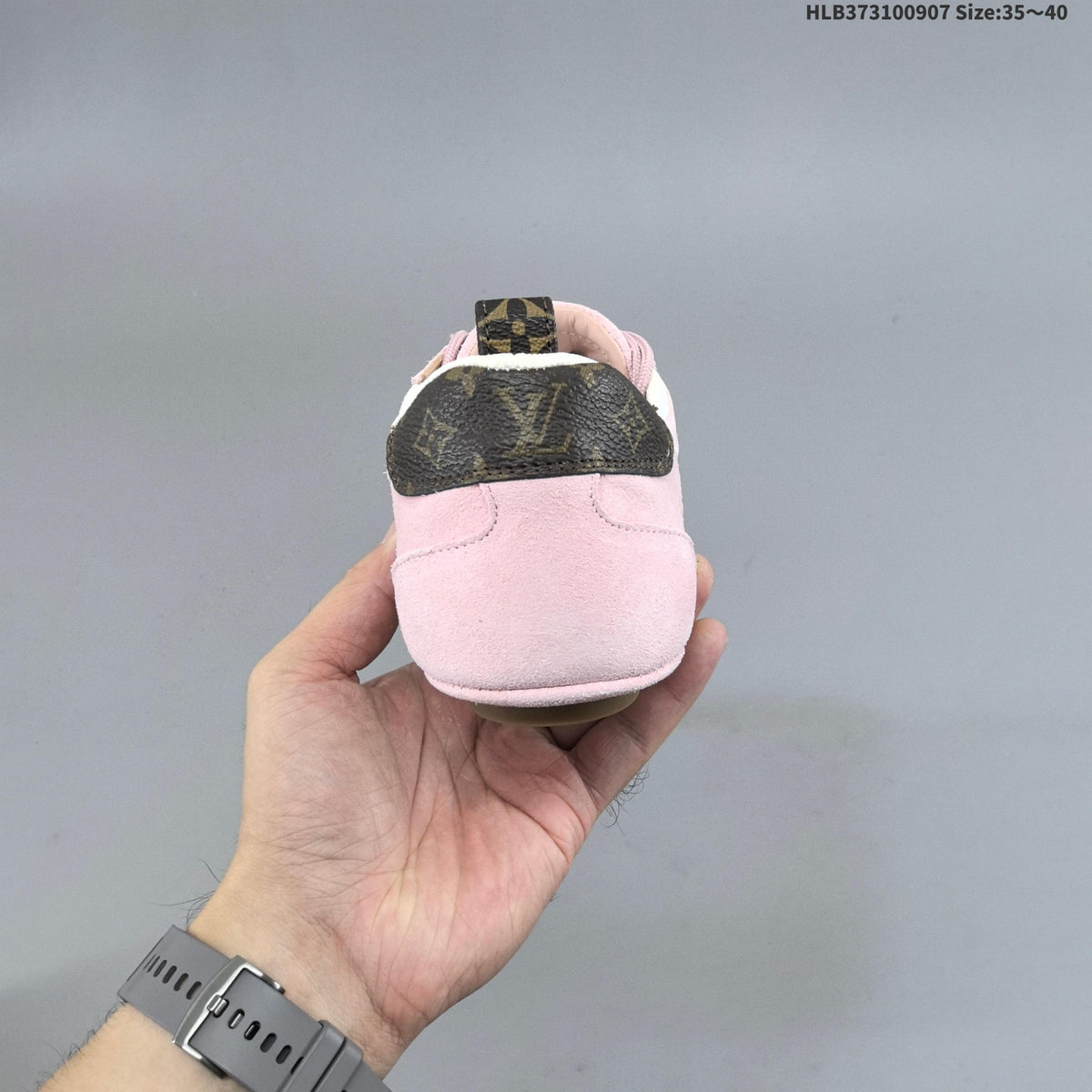 Louis Vuitton Sneakerina Pink Low-Cut Lace-Up Sneakers - product image from the listing.