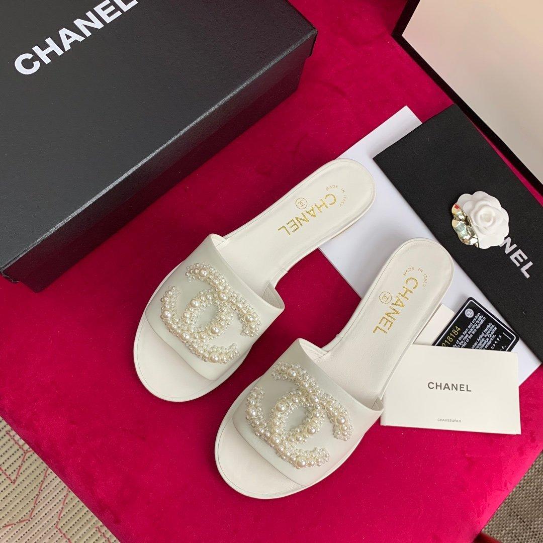 Sandals by Chanel - product photo shown in the listing for this item.