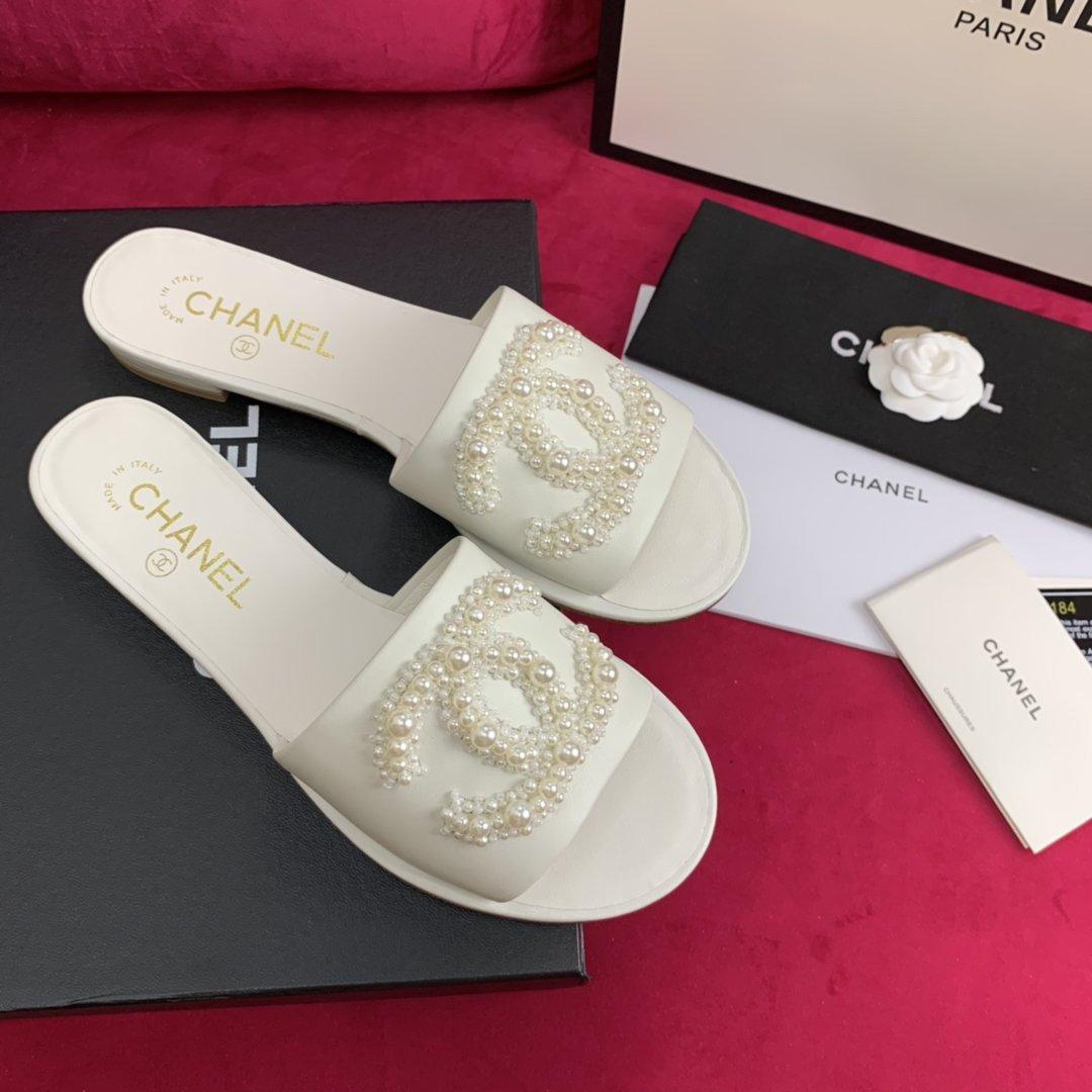 Sandals by Chanel - product photo shown in the listing for this item.