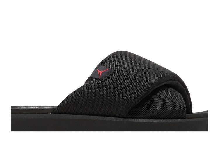 Women's Jordan Sophia Slide Black Red - product image from the listing.
